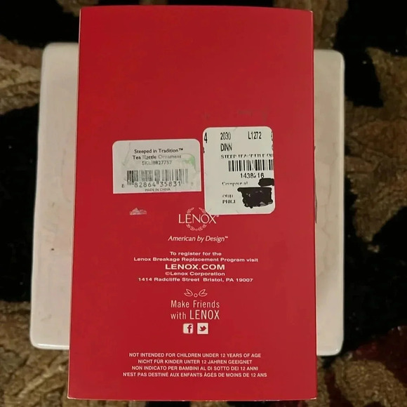 LENOX Steeped in Tradition Tea Kettle Christmas Ornament NWT Porcelain 2015 - Picture 4 of 6